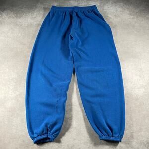 90s Hanes Soft Cozy Baggy Blue Sweatpants 30-32 Made in USA Sportsweat Athletic